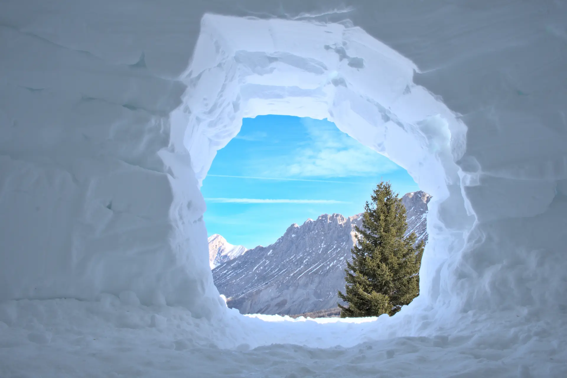 Inneres Schnee-Iglu