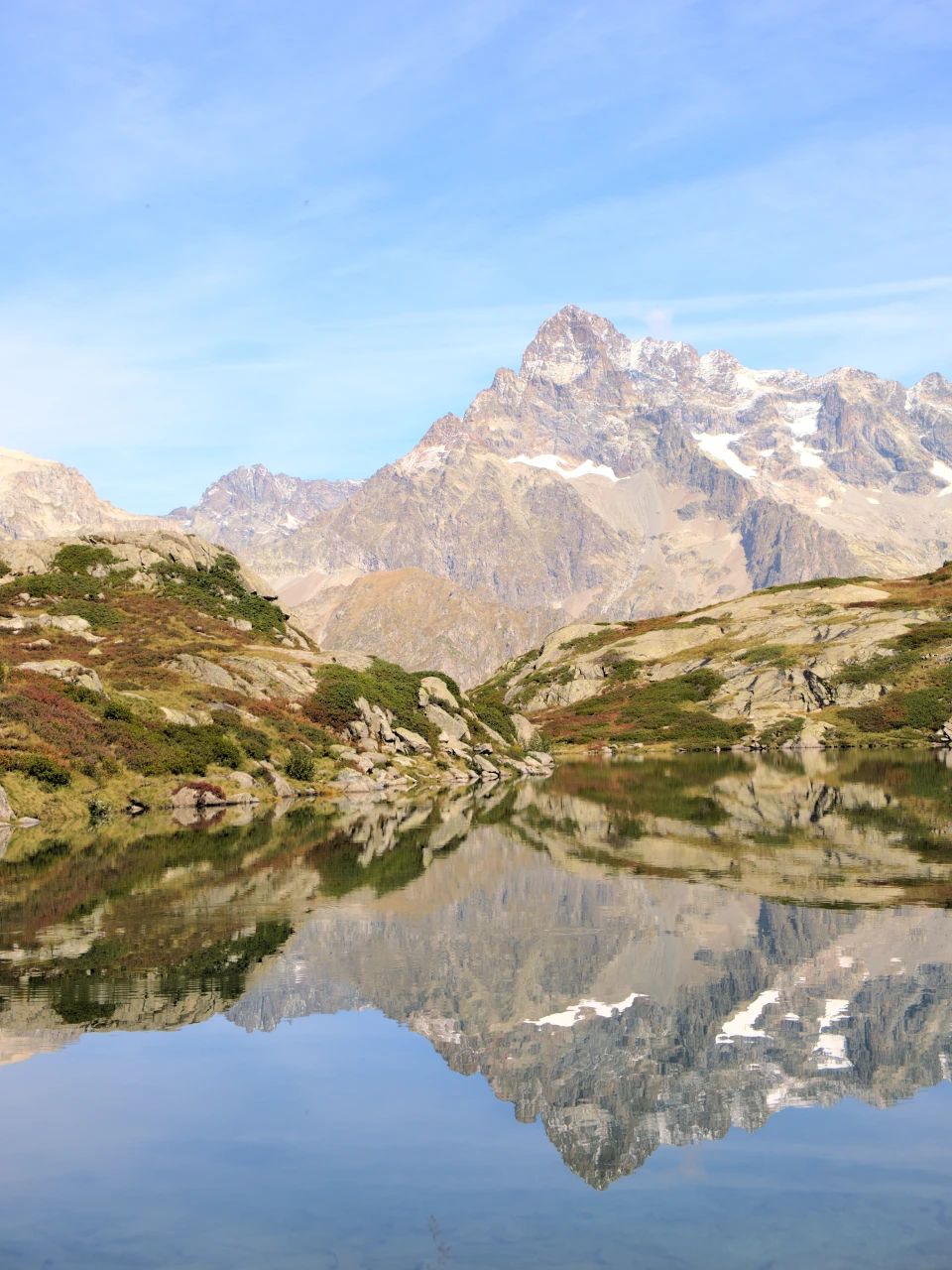 Spiegelung des Olan in den Lacs de Pétarel