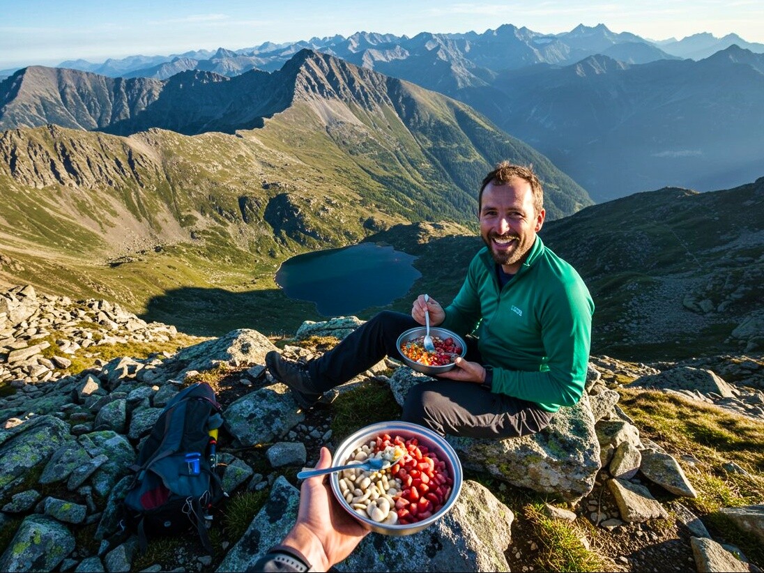 Essen beim Trekking